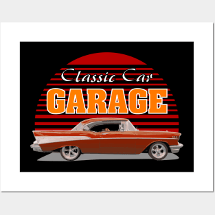 Classic Car Garage Posters and Art